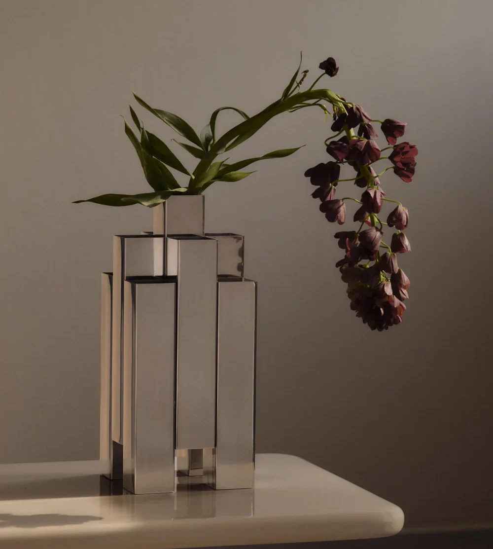 Ferm living mirror vase polished