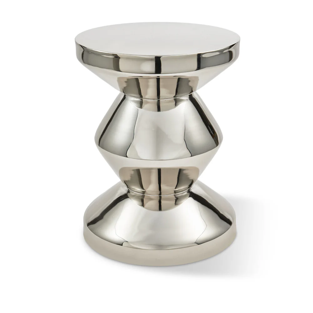 Pols Potten Silver Zig Zag stool