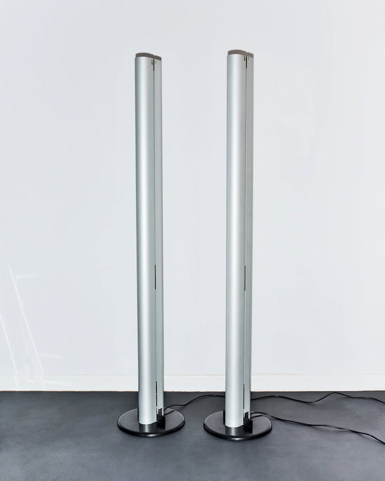 FBM Pair of ‘Megaron’ Uplighter Floor Lamps by Gianfranco Frattini for Artemide C.1980