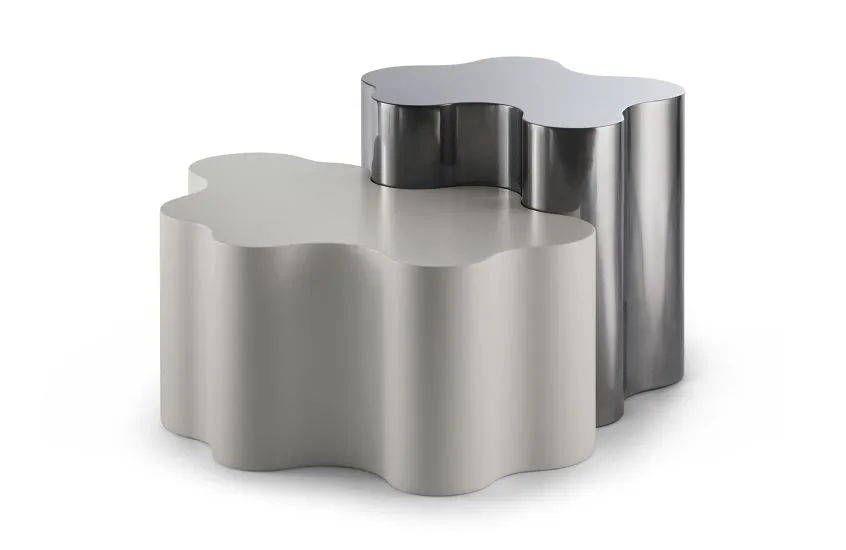 Saba Italia Teatro Magico Low Table Set Quartz Grey & Silk Grey