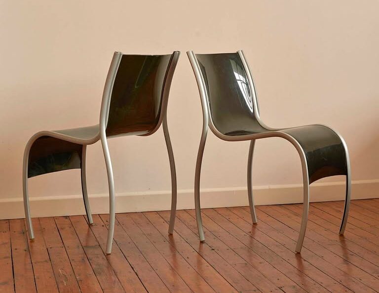 FBM Fantastic Plastic Elastic chairs designed by Ron Arad.