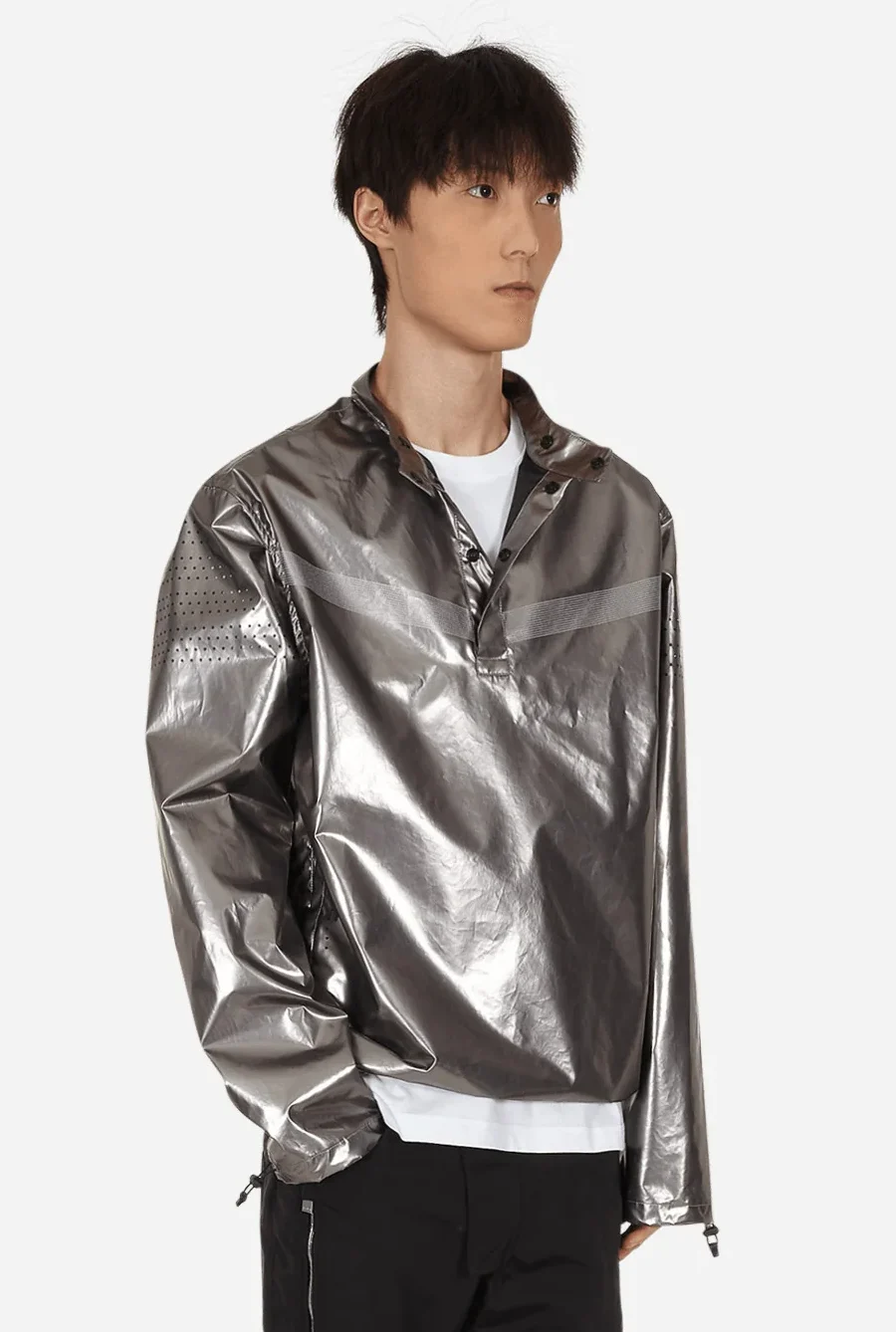 Slamjam Devo Reverse Evolution Track Top Grey