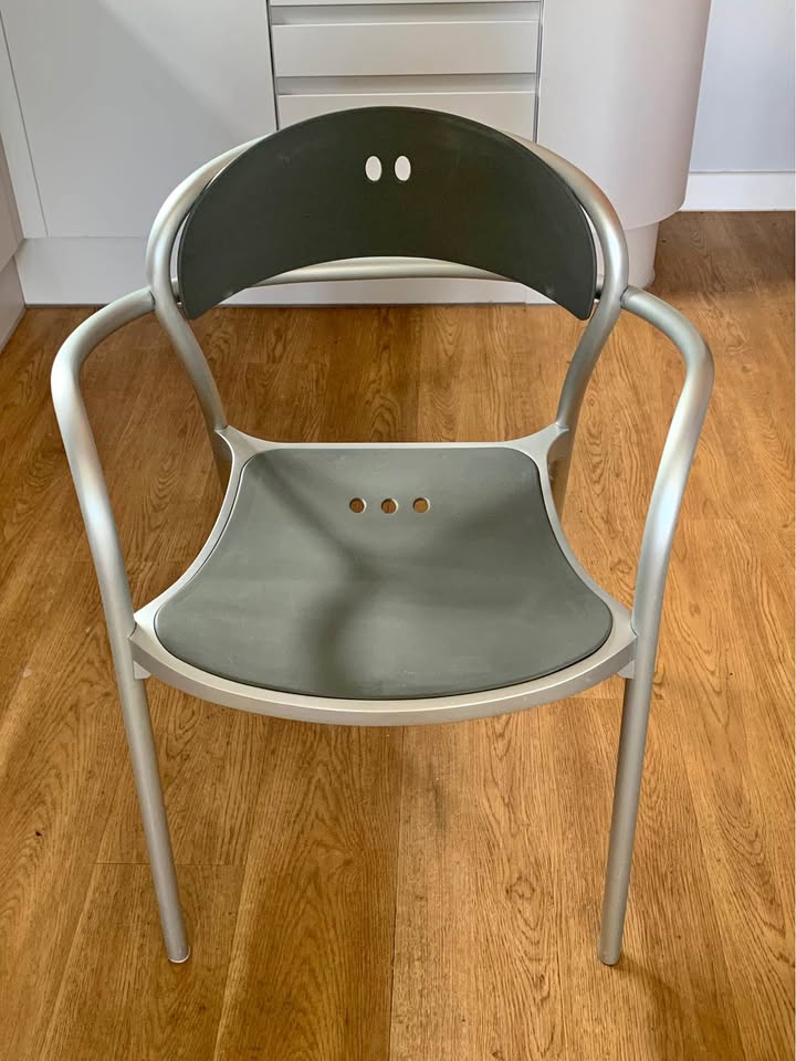 FBM ARPER Pamplona Designer Lightweight Aluminium Stackable Chair Made in Italy